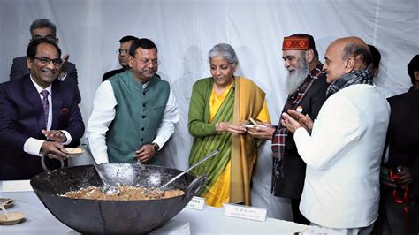 Budget 2023: Traditional halwa ceremony conducted in presence of ...