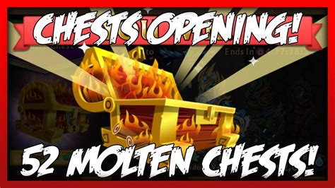 Knights and Dragons - "CHEST OPENING" 52 Molten Chests! NEW Molten Robes+! - YouTube