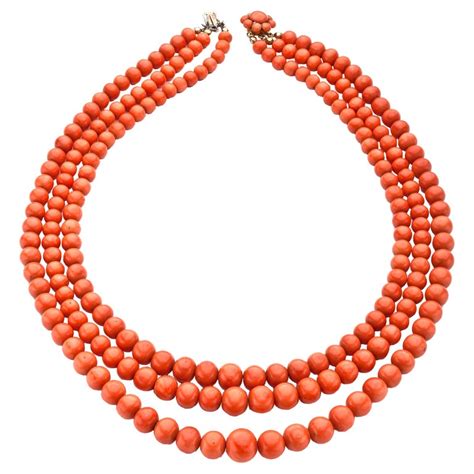 Antique Coral Necklace at 1stdibs