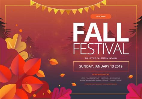 Fall Festival Colorful Border Template 273454 Vector Art at Vecteezy