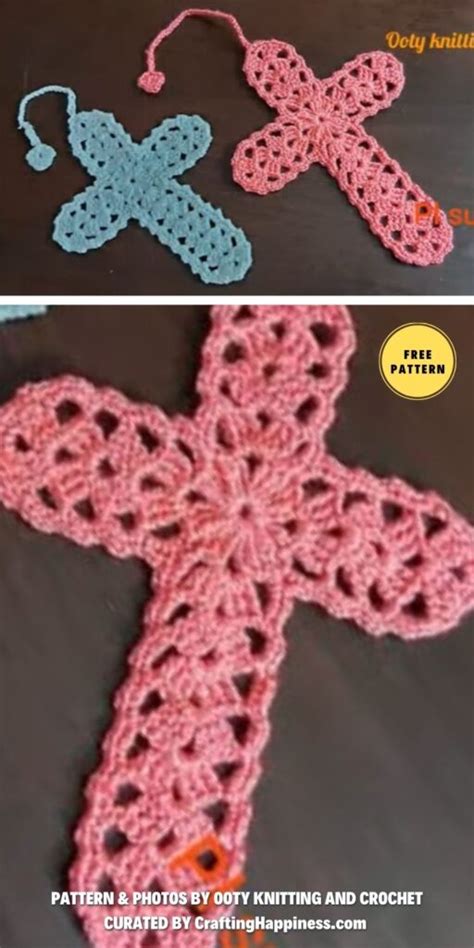 7 Free Easy Crochet Easter Cross Patterns - Crafting Happiness