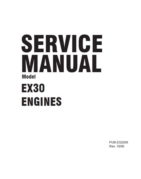 subaru robin engine ex30 technician service manual - PDF Download - HeyDownloads - Manual Downloads