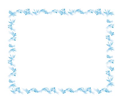 Blue Butterfly Border Designs