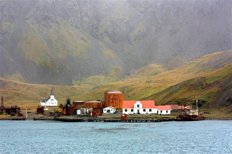 Grytviken Whaling Station in South Georgia Stock Image - Image of ship ...