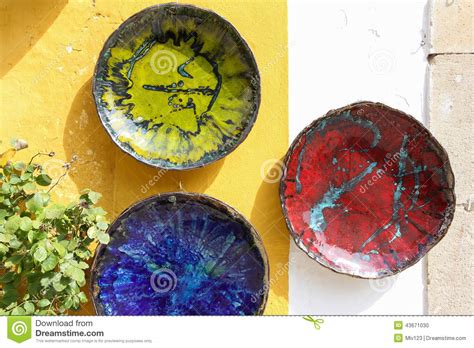 Colorful plates stock photo. Image of colorful, paint - 43671030