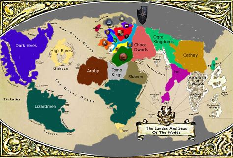 Warhammer World Map With Factions - Carolina Map