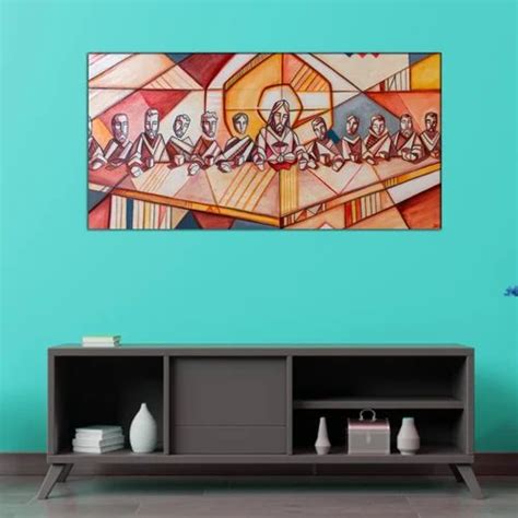 Artistic Painting of Jesus Christ With His Disciples Wall Canvas ...