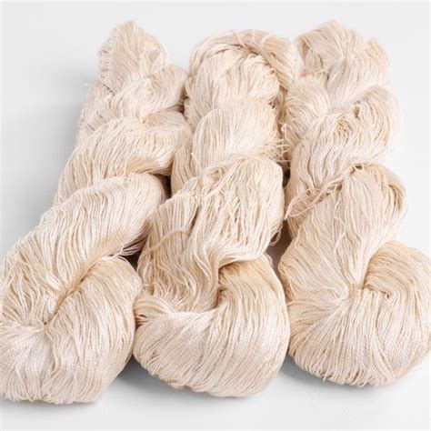 100% SILK YARN 20/2 Natural White - 500g - Silk Yarns - 100% SILK YARN 20/2 Natural White - 500g ...