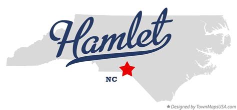 Map of Hamlet, NC, North Carolina