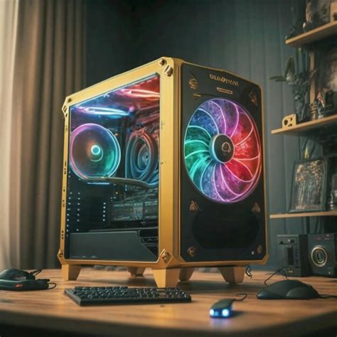 Premium Photo | Gaming PC with RGB LED lights on a computer assembled ...