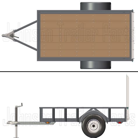 4' x 8' Utility Trailer Plans Blueprints - 3,500 lb Capacity - Instant ...