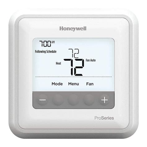 HONEYWELL HOME T4 PRO SERIES MANUAL Pdf Download | ManualsLib