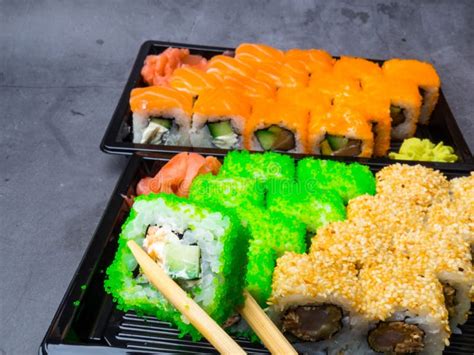 Eating Sushi With Chopsticks, Selective Focus Stock Image - Image of japanese, rolls: 141741615