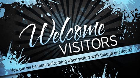 How can we be more welcoming when visitors walk through our doors? – North Heights Church of Christ