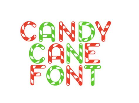 Candy Cane Font Alphabet and Numbers Emblem Monogram Cut SVG | Etsy