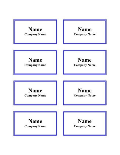 Name Plate Template Microsoft Word | PDF Template