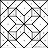 Quilt Patterns Coloring Sheets Pages sketch template