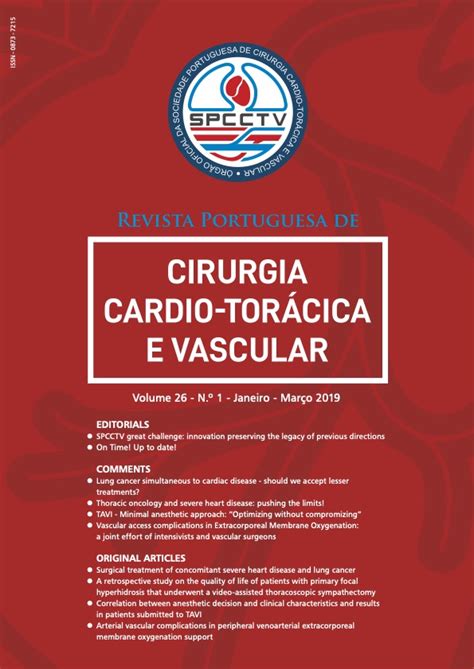 Archives | Portuguese Journal of Cardiac Thoracic and Vascular Surgery