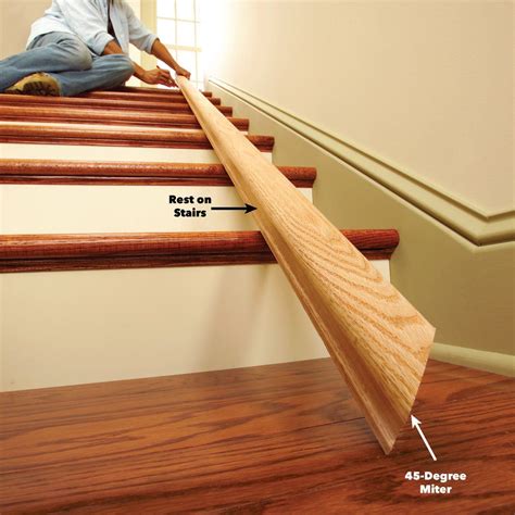 Install a New Stair Handrail | Stair handrail, Staircase handrail, Stairs