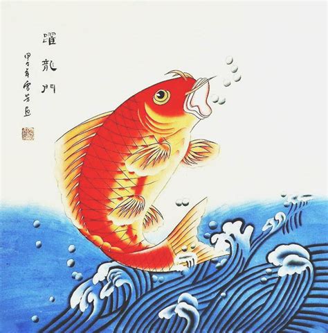 Chinese Koi Fish Painting 2547009, 68cm x 68cm(27〃 x 27〃)