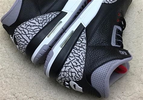 Air Jordan 3 Black Cement Detailed Look | SneakerNews.com