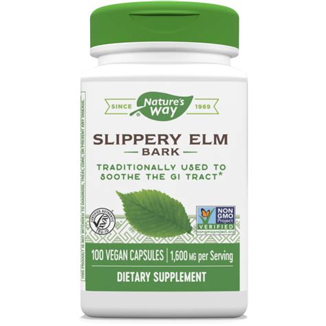 Slippery Elm Bark Capsules - Healing Waters Clinic & Herb Shop