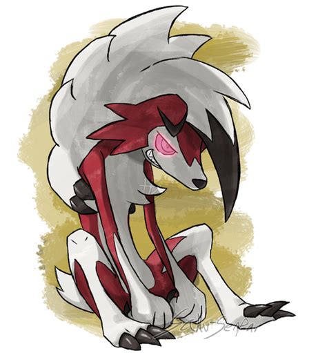 Lugarugan | Lycanroc (Midnight Form) by Saku-Senpai on DeviantArt