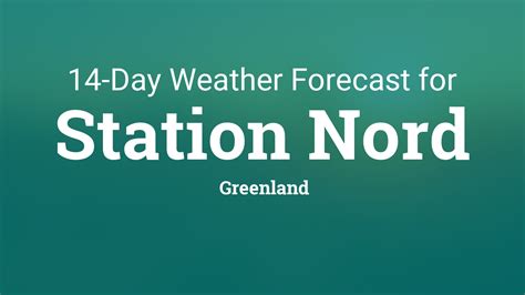 Station Nord, Greenland 14 day weather forecast