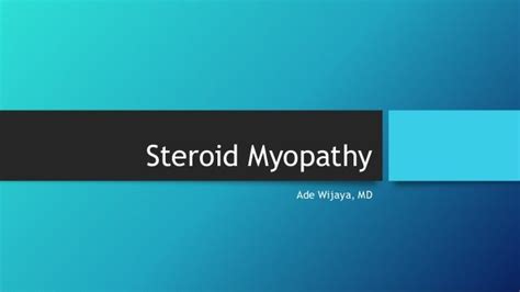 Steroid Myopathy