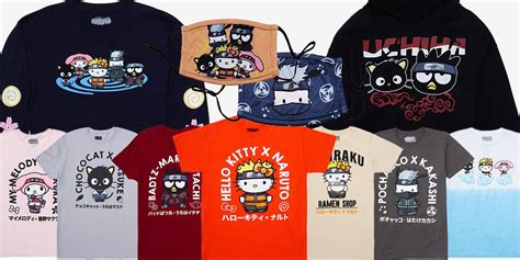 Naruto Meets Hello Kitty In BoxLunch Clothing Collab