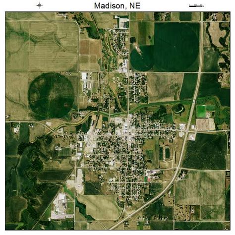 Aerial Photography Map of Madison, NE Nebraska