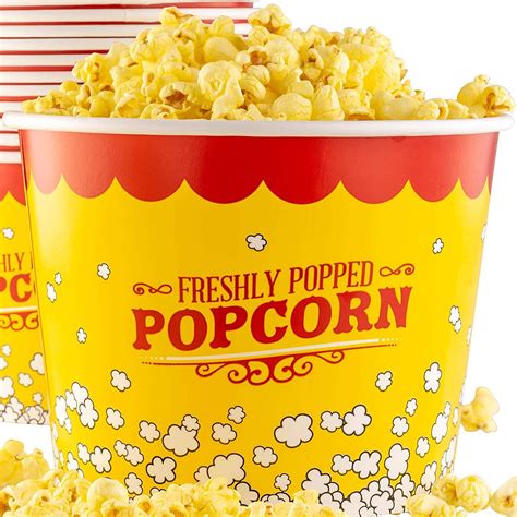 Avant Grub 85 oz Jumbo Movie Popcorn Bucket, Leak-Free Greaseproof ...