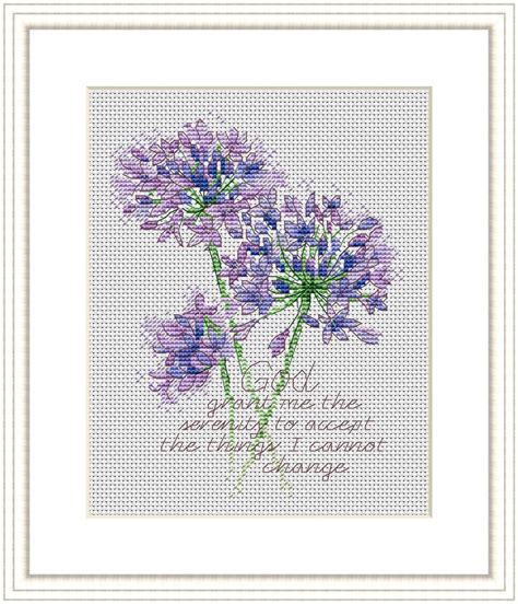 Serenity Prayer Cross Stitch Pattern Digital Pattern Modern - Etsy