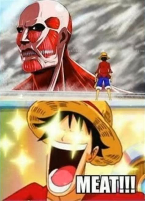 *Insert an image of Luffy eating meat* : r/MemePiece