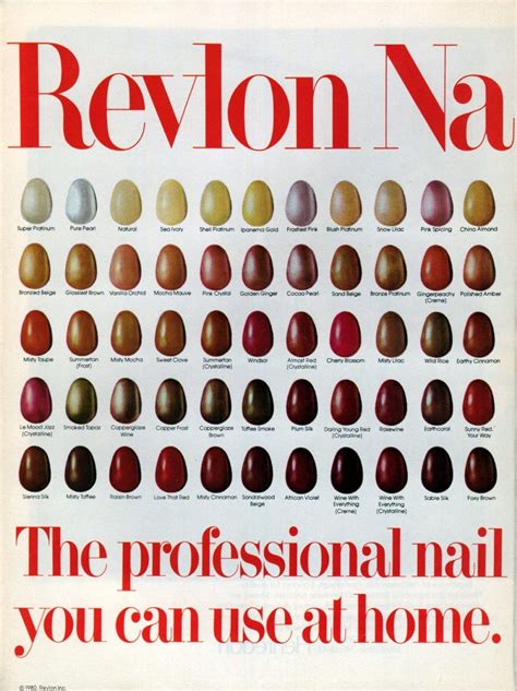 109 colors of retro Revlon nail polish from the '80s - Click Americana | Revlon nail, Revlon ...