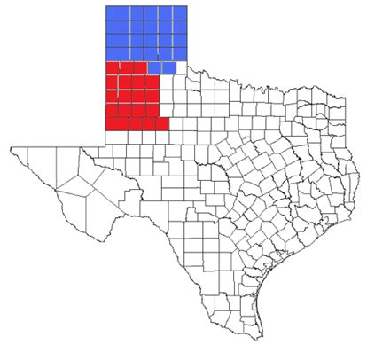 The Texas High Plains There are 22 counties in the Northern High Plains... | Download Scientific ...