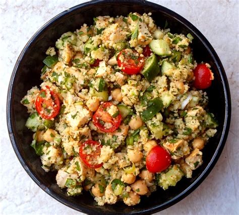 Mediterranean Chicken Couscous Salad | Simple Nourished Living