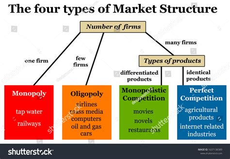 Describing Four Types Market Structure Stock Illustration 1637138389 ...