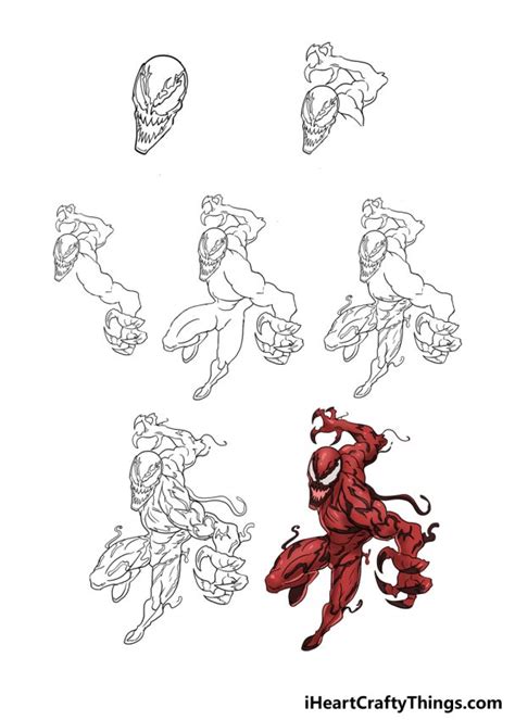 How To Draw Carnage Step By Step!