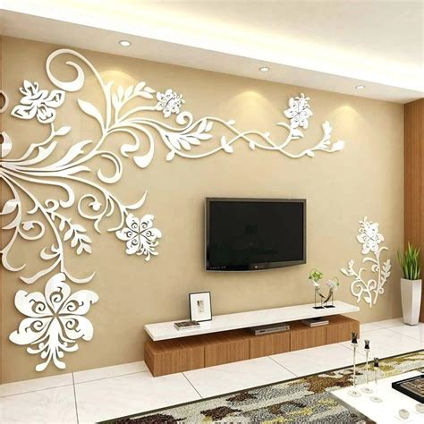 30 Best 3D TV Wall Background Self Adhesive Stickers For Low Budget Living Room Improvement