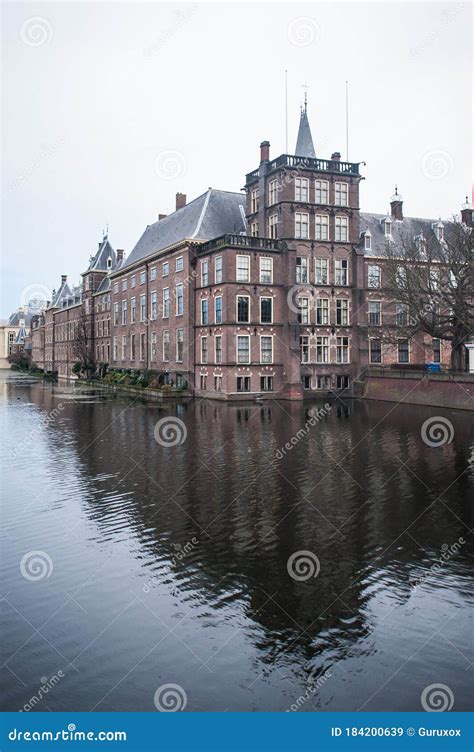 Water Building Reflection of Binnenhof Palace, in the Hague ...