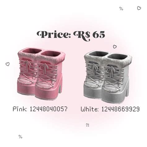 Bloxburg Shoe Codes