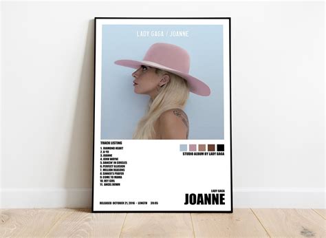 Lady Gaga Joanne Poster Album Cover Poster Room Decor | Etsy