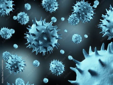 Virus microscope Stock Illustration | Adobe Stock