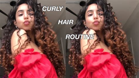 My Affordable and Easy Curly Hair Routine (2C/3A/3B curls) - YouTube