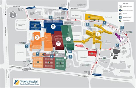 Victoria hospital London map - Map of Victoria hospital London (England)