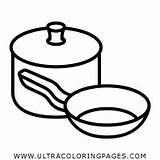 Cookware Coloring Pages For Kids  Free To sketch template