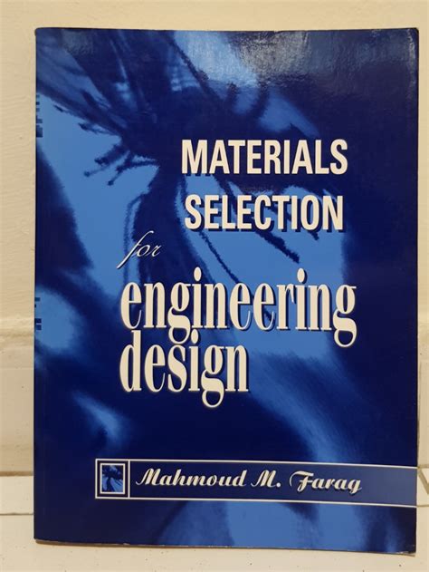 Book - Material Selection for engineering design, Hobbies & Toys, Books ...