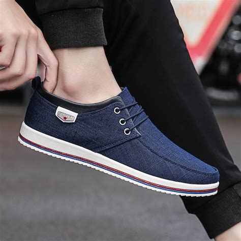 Fashion Mens Canvas Sneakers Casual Low Top Lace Up Canvas Shoes | Jumia Nigeria