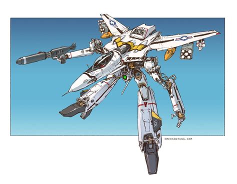 Badass Valkyrie in GERWALK mode : r/macross